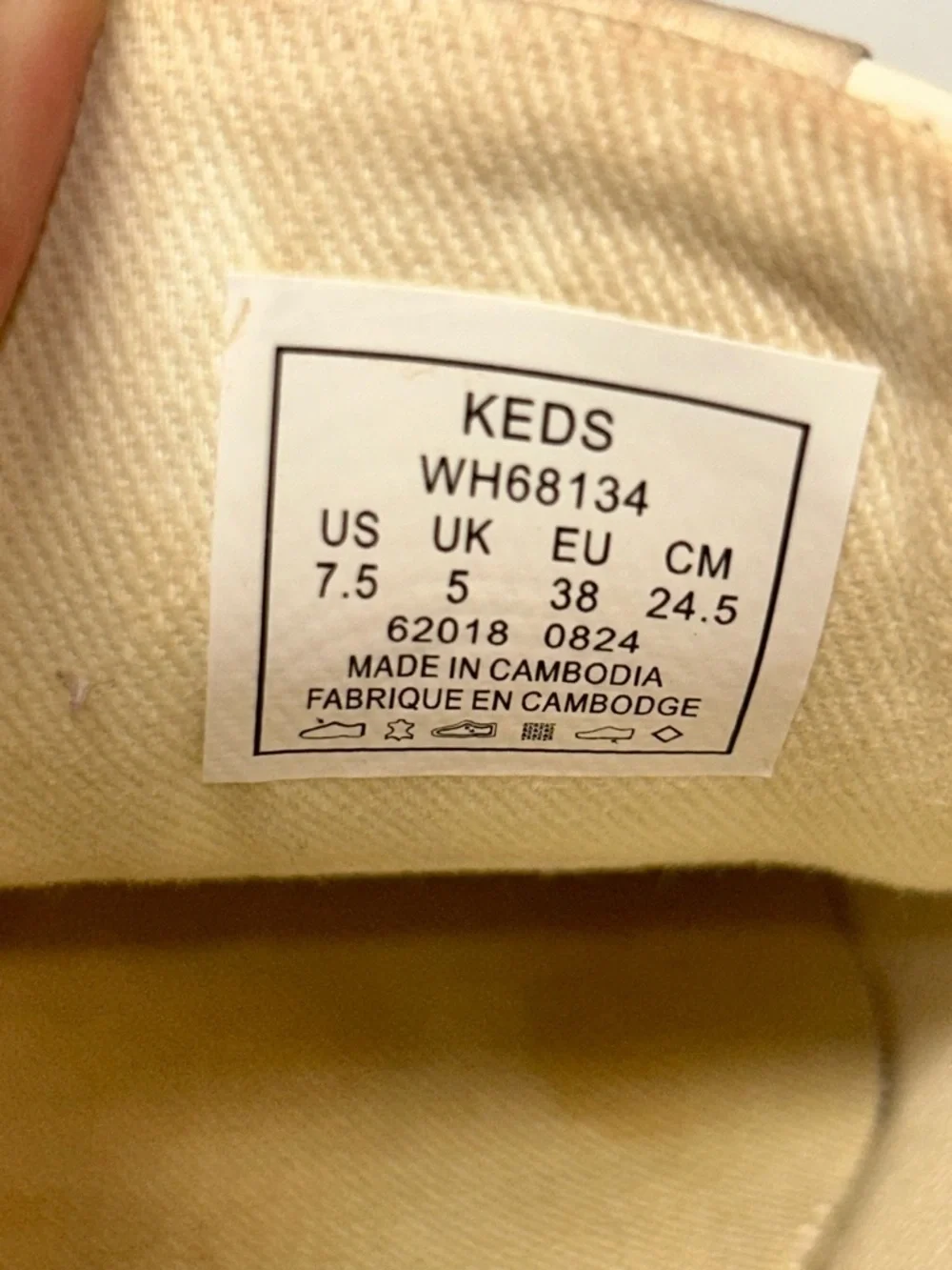 Keds Leather Cream Platform Lace-Up Sneakers | Size 7.5 EU 38 UK 5